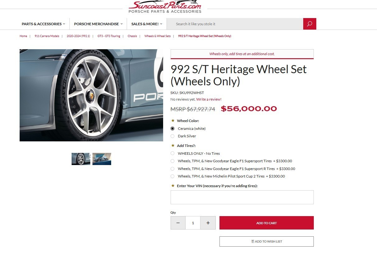 Porsche 911 GT3 RS 2023 Rear Wheel