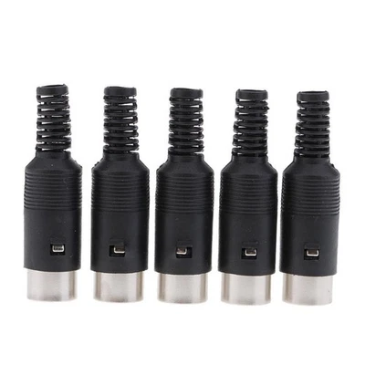 5 / pack adaptateur audio connecteur din seat 5-pin plug 5-core tête de soudage - Photo 1/4