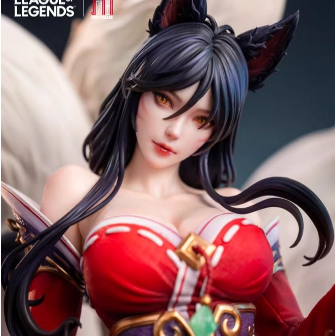 JIMEI Palace LOL the Nine-Tailed Fox Model Ahri Statue in stock