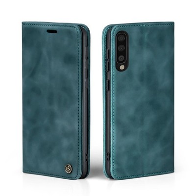 Handy Hülle für Samsung Galaxy A70 Klapp Magnet Smartphone Cover Case Petrol