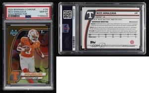 2024 Bowman U Chrome Gold Refractor /50 Nico Iamaleava #139 PSA 10 GEM MT