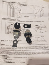 Middle Atlantic Cable Chase Lock  Key Pair  42Sp/45SP Sizes 