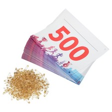 Running Bib Number 7x6 Inch, 1-500 Medals Waterproof Competitor Number