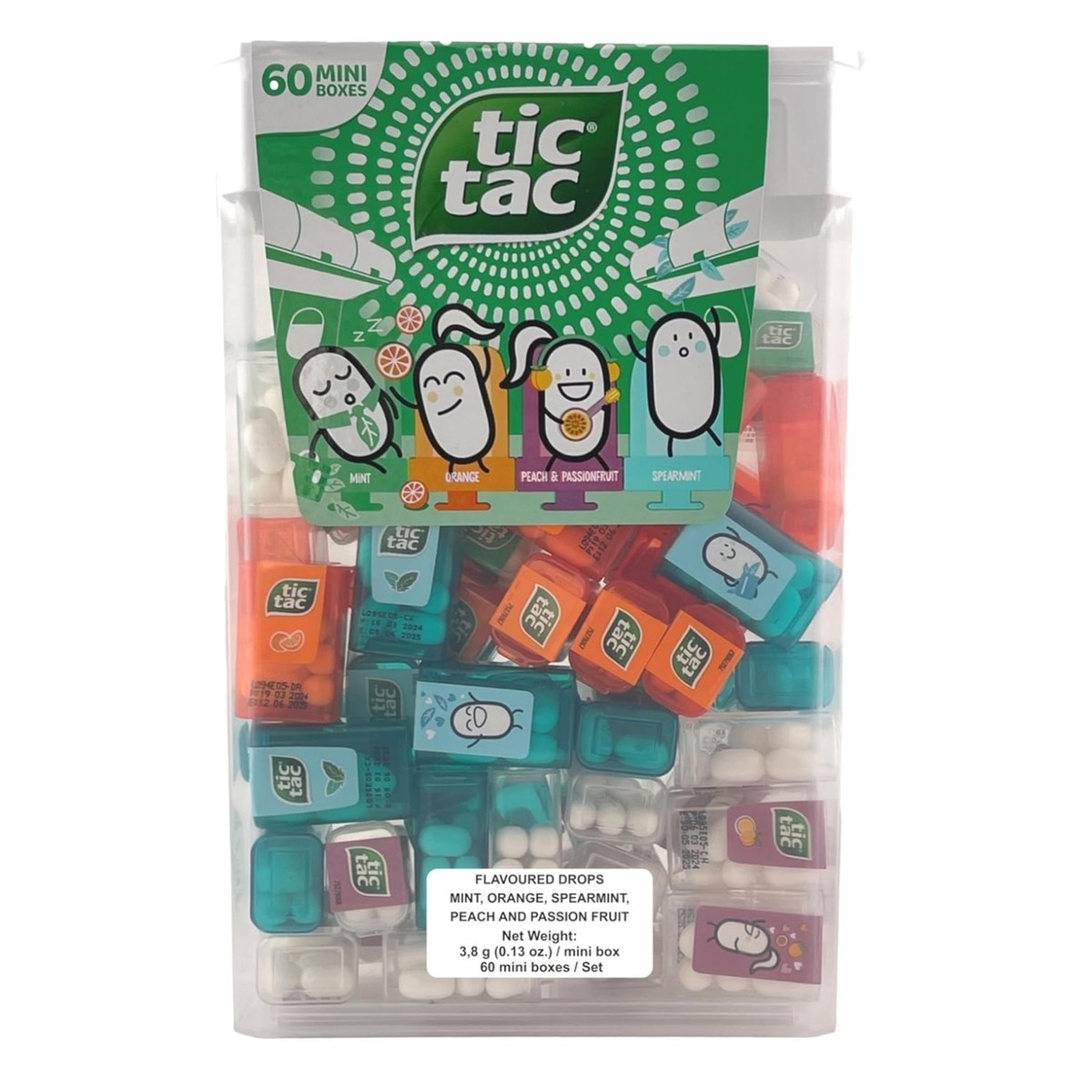 Tic Tac 60 Mini Boxes Mint Orange Peach Passion Fruit | eBay