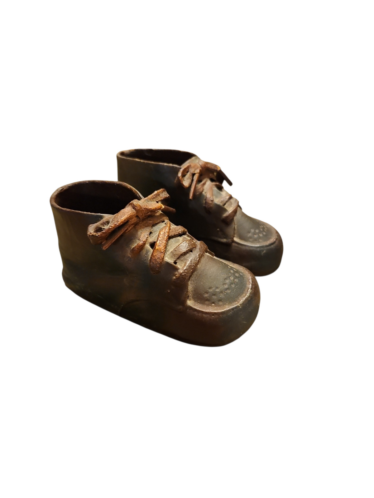 Brown Leather Preserved Baby Shoes