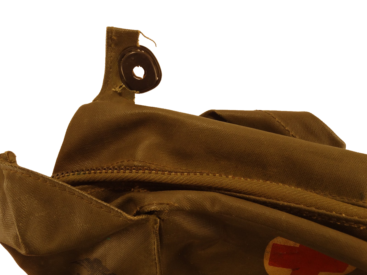 5- USGI Vietnam War Era Airplane First Aid Kit Pouches DAMAGED