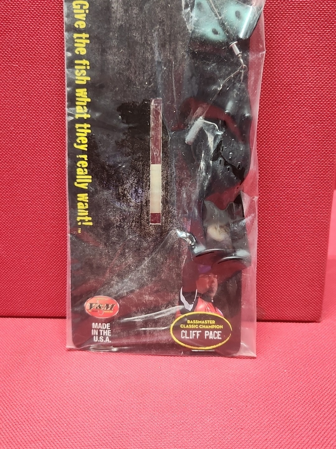 Vintage RARE Cyclone Series BUZZ FROG Buzzbait Black / Black "Black" NEW Orignal - Image 7