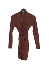Missy Empire Bodycon Midi Dress UK8 in Brown