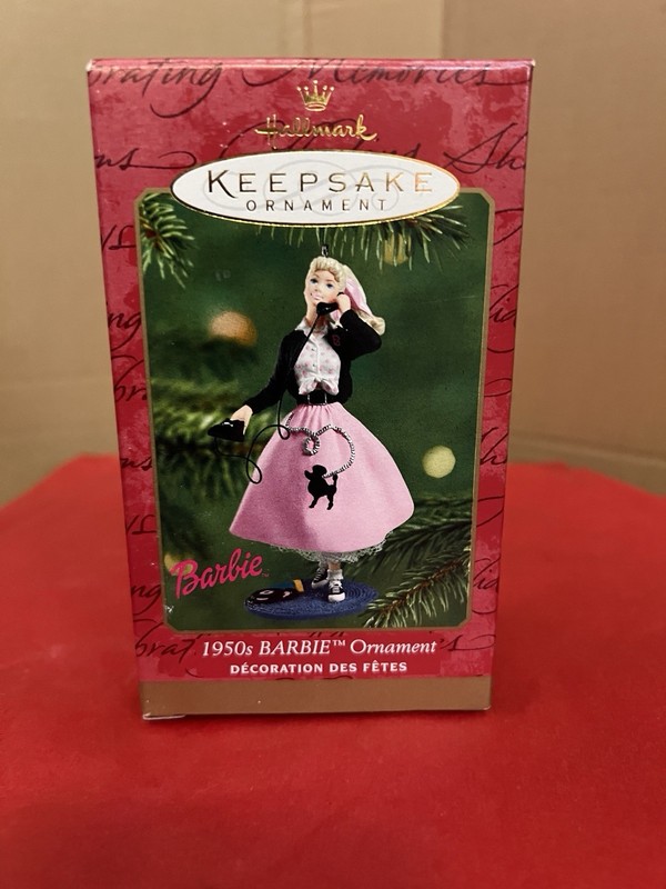 1950'S BARBIE HALLMARK 2001 KEEPSAKE ORNAMENT - MINT IN BOX - ORIGINAL PACKAGING