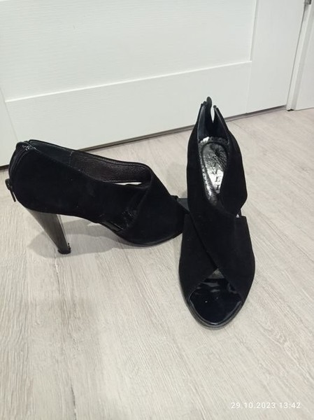 Women Heels Black Suede 39 #2QZ2