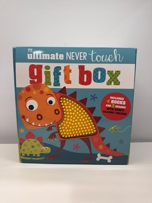 Never Touch Book Box Set! 4 Touch And Feel Board Books  and 3 Puzzles Brand New!