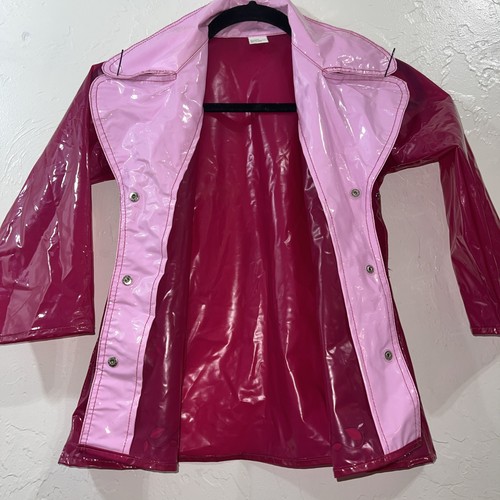 Vintage 2000’s Mattel Barbie PVC Rain Coat 5 Roses Glam Princess Y2K Kids Pink - Picture 7 of 23