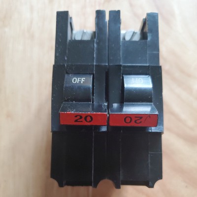  Circuit Breaker FPE Federal Pacific FPE 20 Amp 2 Pole Stab-lok Type NA NA220