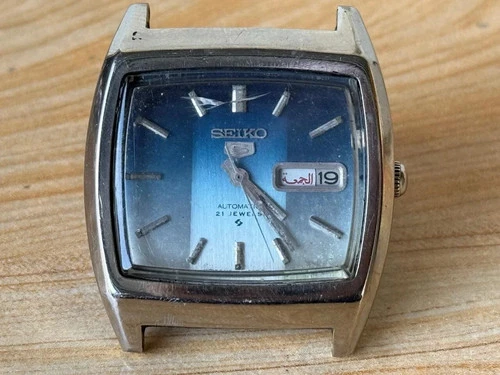 Vintage Seiko 5 Automatic 6319-5021 Mens Watch For Spares or Repair NJ-585