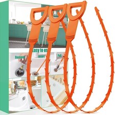 Drain Snake Hair Drain Clog Remover 3 Pack Shower Sink Unclogger