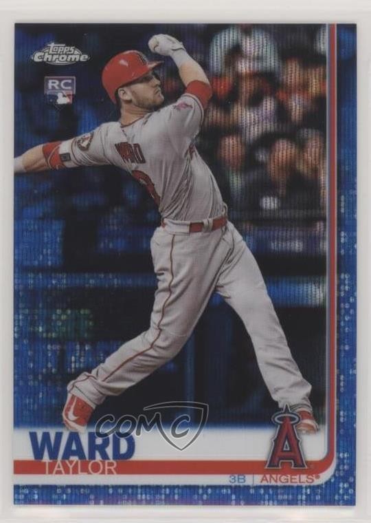 2019 Topps Chrome Blue Wave Refractor 67/75 Taylor Ward #78 4al