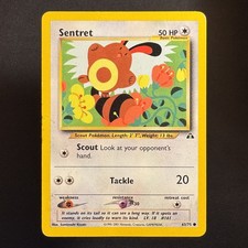Sentret - 63/75 - Neo Discovery - Pokemon - Common - Damaged