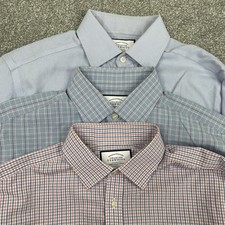 Charles Tyrwhitt Dress Shirt Men 15.5 34 Classic Fit Lot Of 3 Plaid Button Dress
