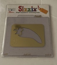 Sizzix Embossing Folder New In Package Ellison Chili Pepper