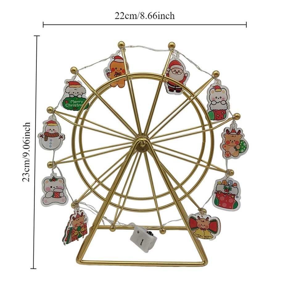Christmas Ferris Wheel Cartoon Night Light Bedroom Decoration Christmas