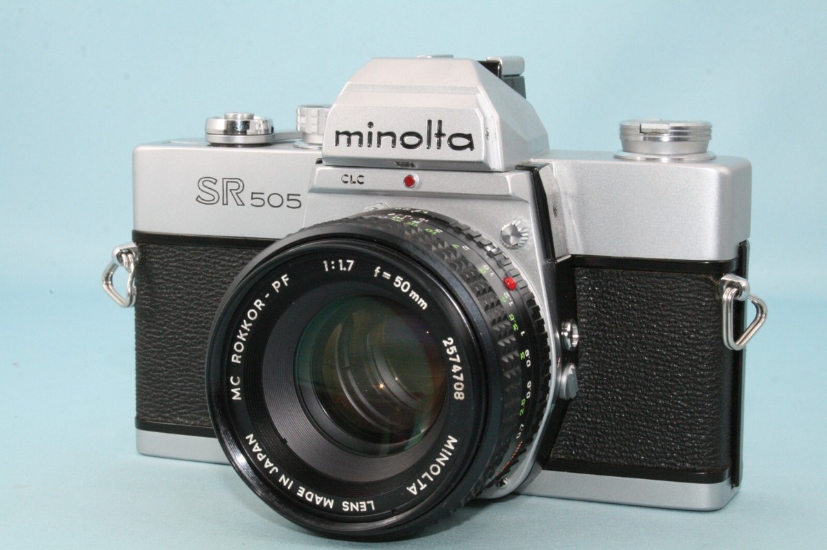 ミノルタ SR505 & MC ROKKOR-PF 50mm F1.7 #05 Minolta SR-505 MC Rokkor-PF 50mm F1.7 Camera Used Tested | eBay