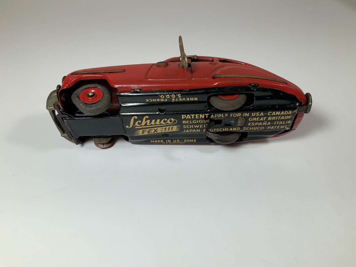 ミニカー Schuco- Classic FEX1111 Vintage 1940s Schuco FEX 1111 Toy Wind Up Car Made In US