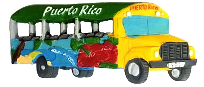 Puerto Rico Chinchorreo Bus Magnet Souvenirs * FREE SHIPPING