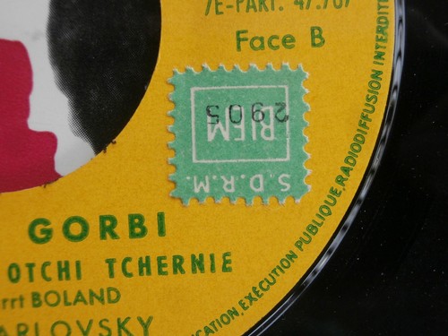 Sarah Gorby Russian Gypsy Songs Record Jewish Yiddish Singer French EP Very RARE - Picture 9 of 9