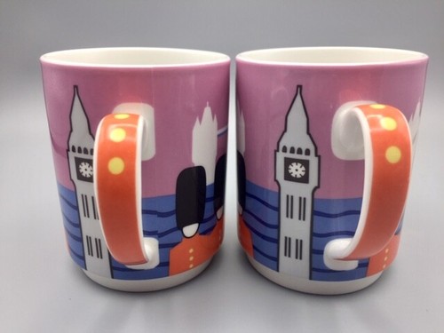 Tazza Studio Nova Giro del Mondo Londra TPC40 fine porcellana rosa Big Ben carina - Foto 2 di 8