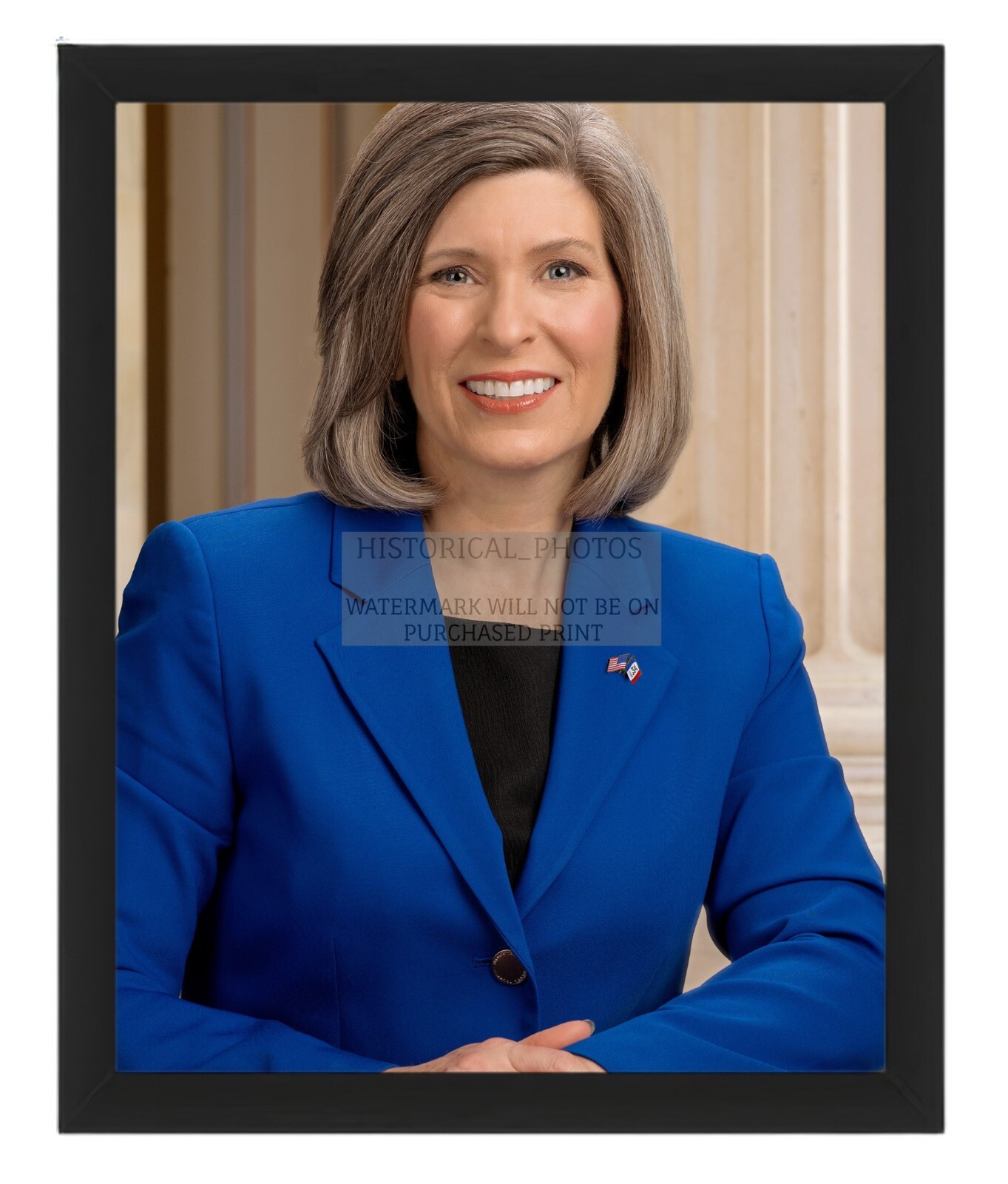 JONI ERNST SENATOR IOWA 116TH CONGRESS 2020 OFFICIAL PORTRAIT 8X10 FRAMED PHOTO