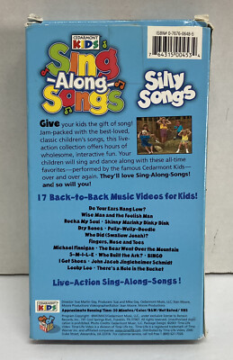 Sing-Along Songs Silly Songs VHS 200 Cedarmont Kids Do Your Ears