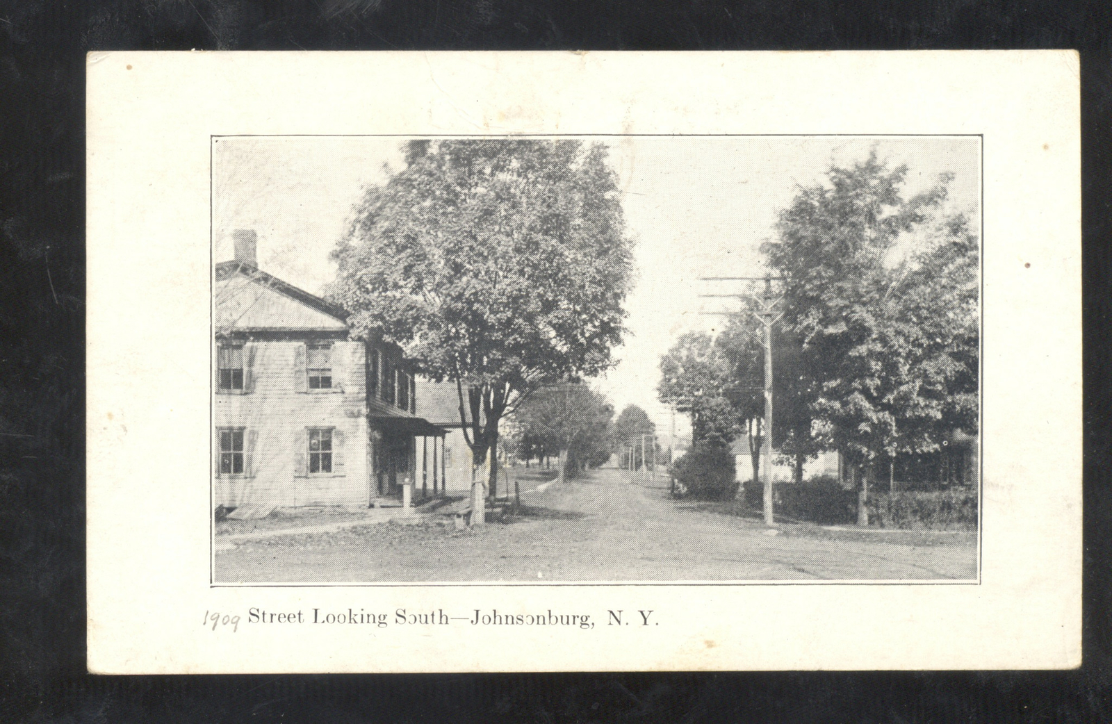 JOHNSONBURG NEW YORK DOWNTOWN STREET SCENE NY VINTAGE POSTCARD eBay