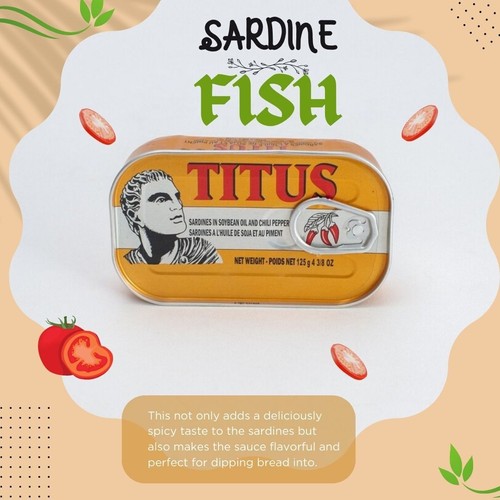 Titus Sardines in Soybean Oil and Chili Pepper 125g - Picture 2 of 4