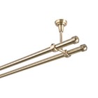 Gardinenstange 19 mm 2-Läufig Deckenbefestigung Antik-Gold_A25