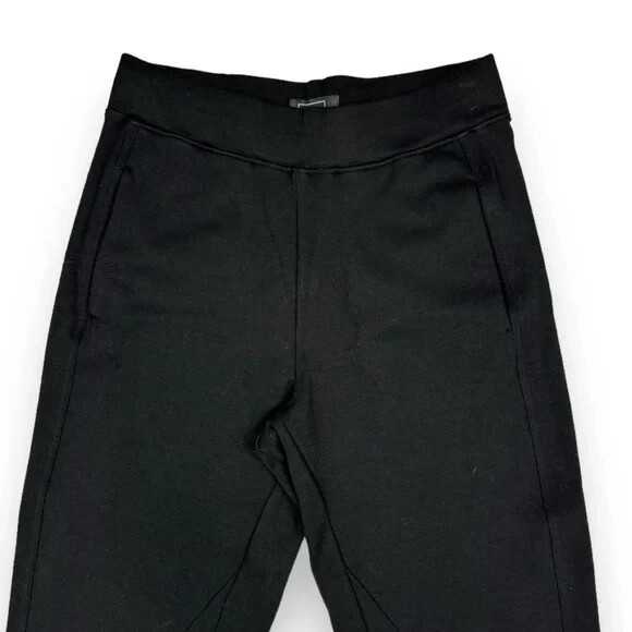 AYR Women's Tapered Knit Pull On Pants Black Pima Cotton Modal