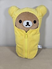 20" 1 GENUINE RILAKKUMA San-X Sleeping Bag Plush Stuffed Doll Toy Hugging Pillow
