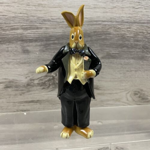 1999 Enesco Donna Little Bunny Rabbit Groom 6 Inch Rare Figure - Picture 1 of 8