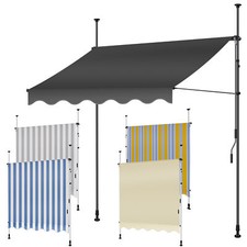 KESSER Markise Balkonmarkise Klemmmarkise Balkonmarkise Sonnenmarkise Handkurbel