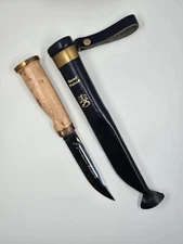 Marttiini Suomi-Finland Knife, Blue & Gold Lion Shield w/ Sheath