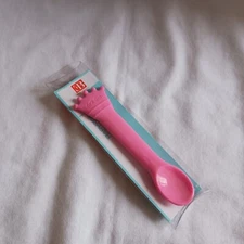 Elegant Baby Silicone Spoon Tableware Safe Food Training Flatware Pink Crown