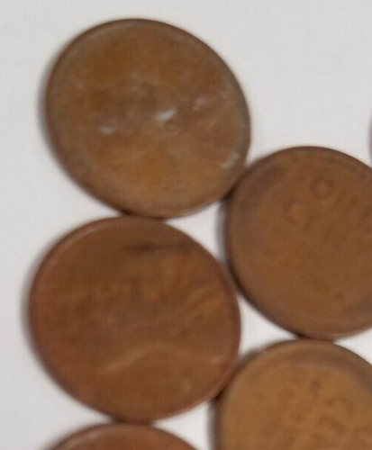 1321019M28L ROLLE MIT 50 WEIZENPFENNIGEN LINCOLN CENT MÜNZEN 1910-1919 107+ JAHRE ALT - Bild 2 von 6