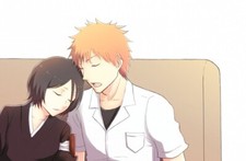 Anime ichiruki kuchiki rukia kurosaki ichigo Stitched Gaming Mat Desk
