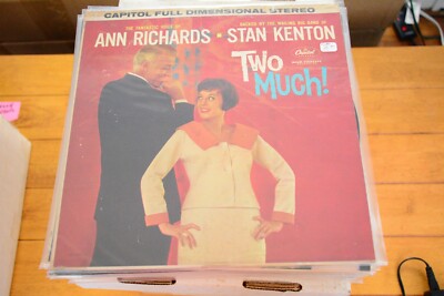 ANN RICHARDS STAN KENTON ''TWO MUCH'' LP 12'' VINYL RECORD VG+ CAPITOL JAZZ STEREO