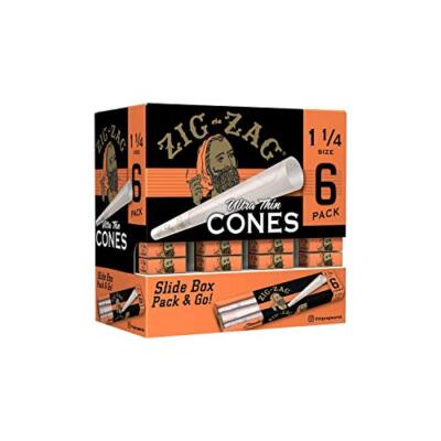 Zig Zag Promo Display (36 Pack Per Display) 6 Cones Per Pack - 216 Cones