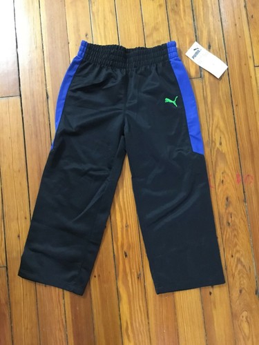 Puma Kids Boys Sport Pants Black Puma Logo Front Size 4