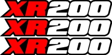 XR200 Swingarm Airbox Number Plate Decals Stickers xr 200 dirtbike graphics