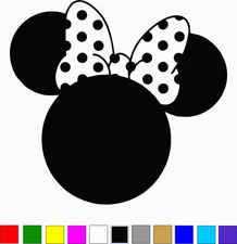 Minnie Mouse  Silhouette Vinyl Decal Sticker Disney
