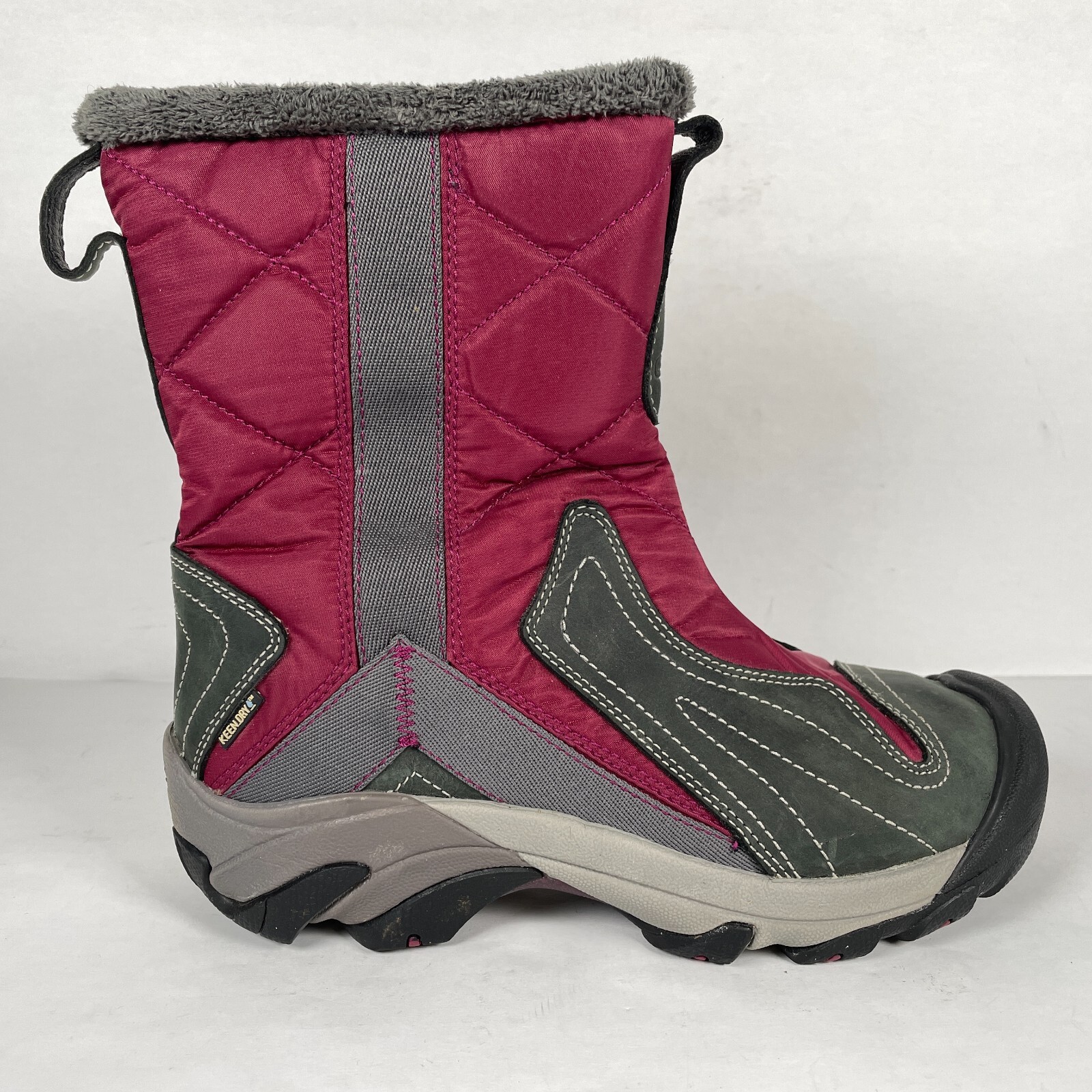 Stivali da neve Keen Betty donna taglia 8 5 grigio marrone 200 grammi scarpa foderata isolante