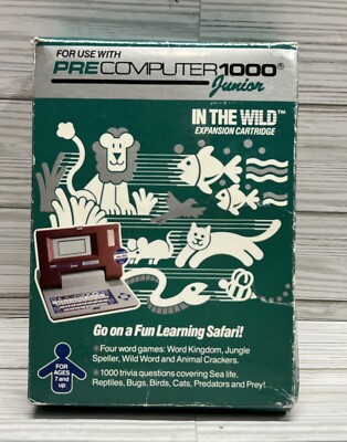 VTECH PreComputer 1000 Junior ~ In The Wild ~ Expansion Cartridge ~ 1990