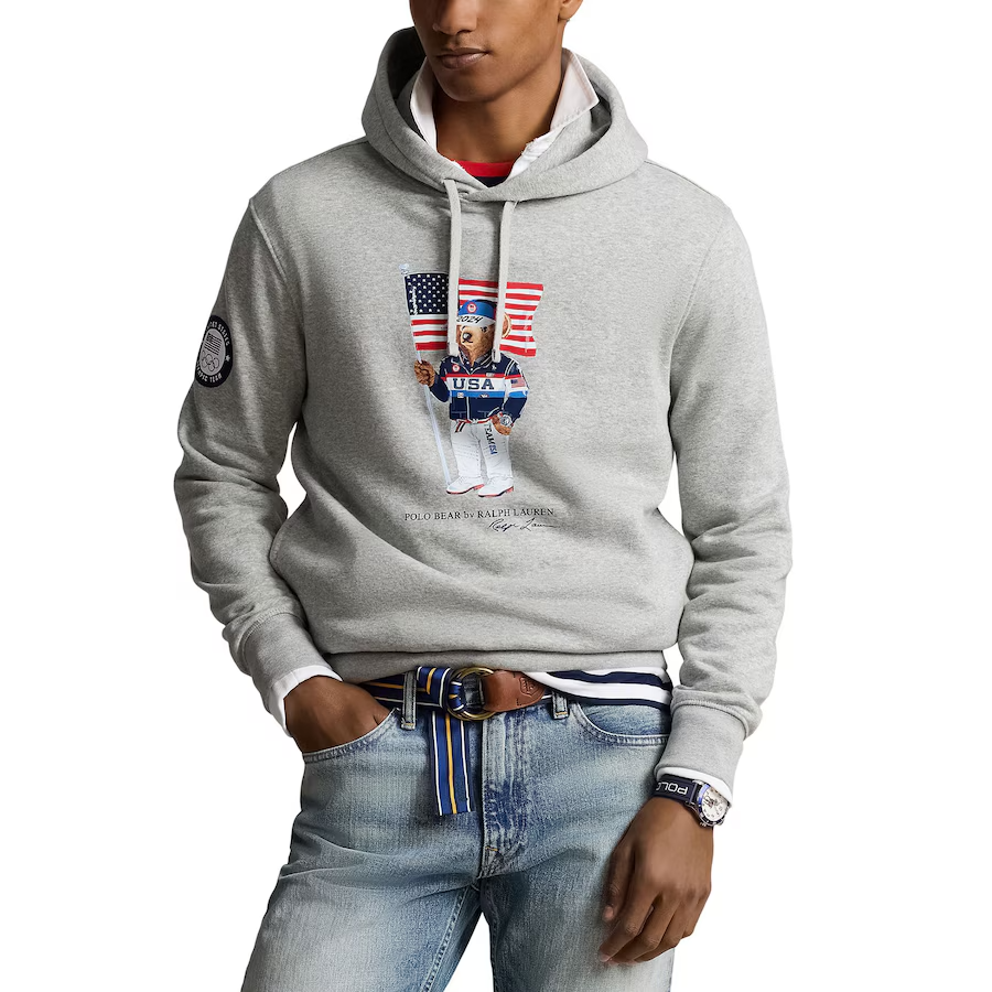 Polo Bear Hoodie Grey Polo Hoodie For Sale Polo Ralph Lauren Sz M